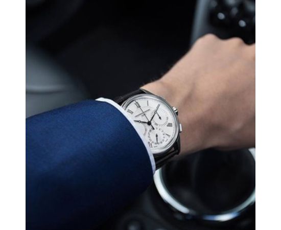 Frederique Constant Flyback Chronograph Manufacture Automatic FC-760MC4H6 Rokas pulksteņi 