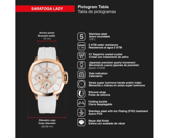 TIME FORCE Saratoga Lady TF5029LR-02 Наручные часы