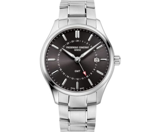 Frederique Constant Classics Quartz GMT FC-252DGS5B6B Rokas pulksteņi 