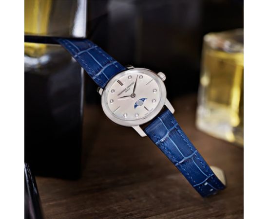 Frederique Constant Classics Slimline Ladies Moonphase FC-206MPWD1S6 Rokas pulksteņi 