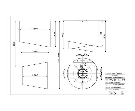 Cooker hood Faber Pareo Plus Tibetian Silver Jaunumi Sadz. tehnika