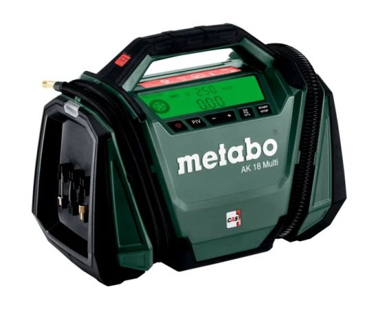 Akumulatora gaisa kompresors Metabo AK 18 Multi; 18 V (bez akumulatora un lādētāja) Gaisa kompresors