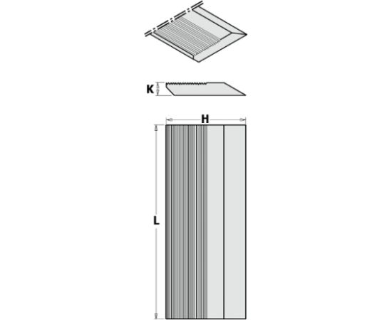 Ēveles asmeņi CMT 793.650.50; 650x50x8 mm; 4 gab. Строгальные ножи