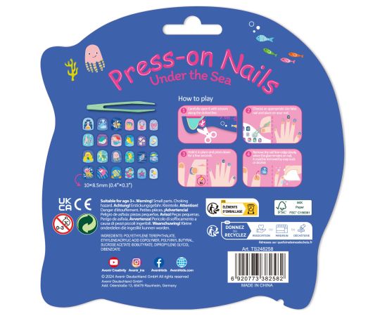 AVENIR Pielīmējamie nagi Jūras pasaule Radošās rotaļlietas