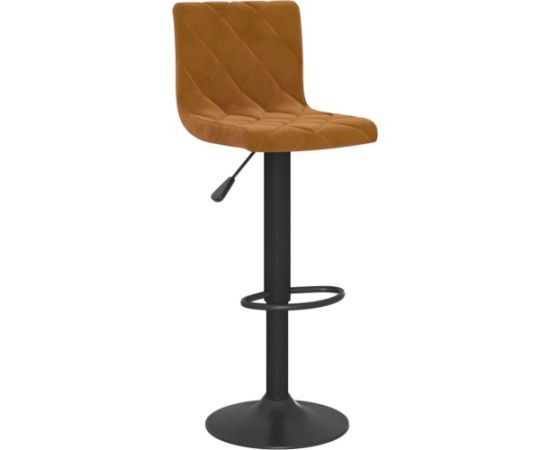vidaXL Stołki barowe, 2 szt., brązowe, obite aksamitem Virtuves krēsli