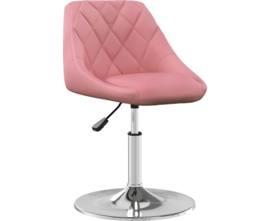 vidaXL Obrotowe krzesła stołowe, 4 szt., różowe, obite aksamitem Virtuves krēsli