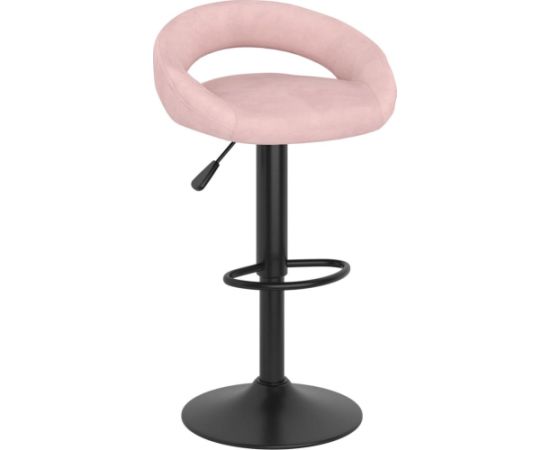 vidaXL Stołki barowe, 2 szt., różowe, obite aksamitem Virtuves krēsli