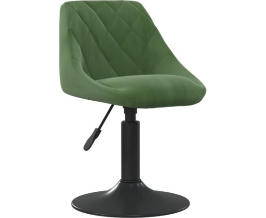 vidaXL Krzesło stołowe, ciemnozielone, obite aksamitem Virtuves krēsli