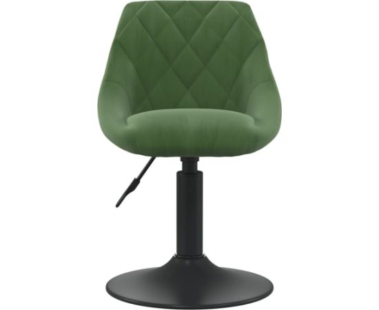 vidaXL Krzesło stołowe, ciemnozielone, obite aksamitem Virtuves krēsli