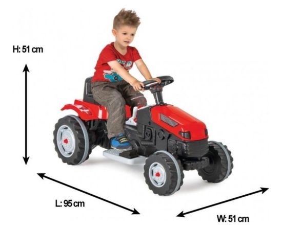 Woopie WOOPIE Duży traktor na akumulator czerwony Jaunumi, Bērnu preces