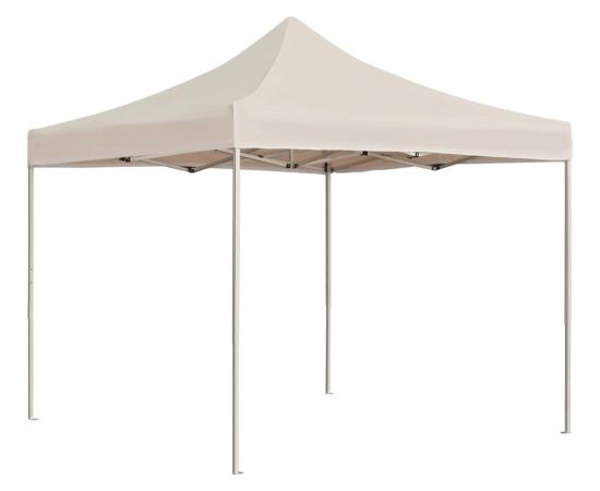 vidaXL Profesjonalny namiot imprezowy, aluminium, 2x2 m, kremowy Jaunumi -Dārzam