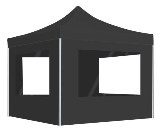 vidaXL Namiot imprezowy ze ściankami, aluminium, 2x2 m, antracytowy Jaunumi -Dārzam