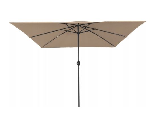 Vidaxl Parasolka ogrodowa Taupe, Czarny 295 x 295 x 245 cm Lumarko! Новинки Для дома и сада 
