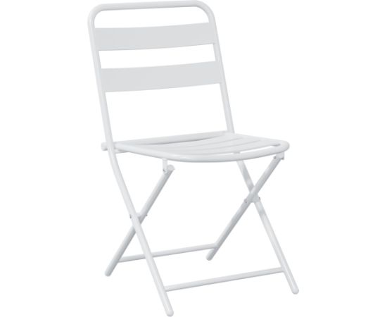 vidaXL Zestaw bistro w białym kolorze, składający się z 3 części Dārza mēbeļu komplekti