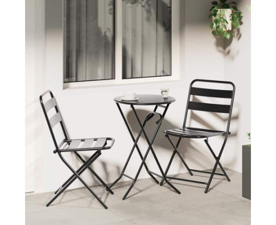 vidaXL Bistro zestaw 3-częściowy składany Dārza mēbeļu komplekti