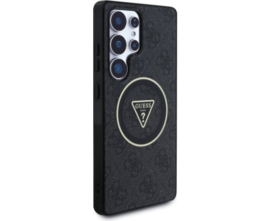 Guess IML 4G Glitter and Triangle Logo MagSafe Case Защитный чехол для Samsung Galaxy S25 Ultra / чёрный Чехлы - альтернативные