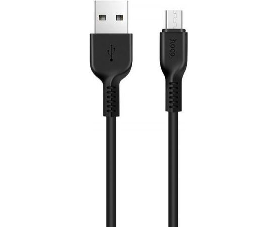 Hoco X20 Ultra Прочный-Мягкий Универсальный Micro USB на USB 2m Кабель Данных и Быстрого Заряда Черный