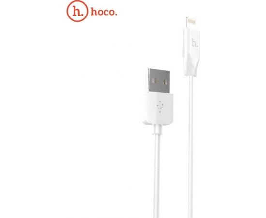 Hoco X1 Izturīgs Apple Lightning uz USB Datu & Ātrās Uzlādes Kabelis 2m (MD819) Balts
