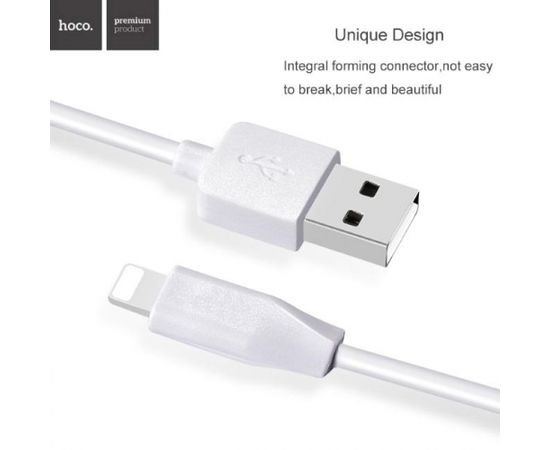 Hoco X1 Прочный Lightning на USB 2m Кабель Данных и Быстрого Заряда (MD819) Белый