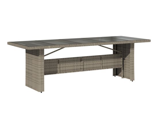 vidaXL Zestaw do jadalni w ogrodzie 9 pcs Szary 8-osobowy Technorattan Dārza mēbeļu komplekti