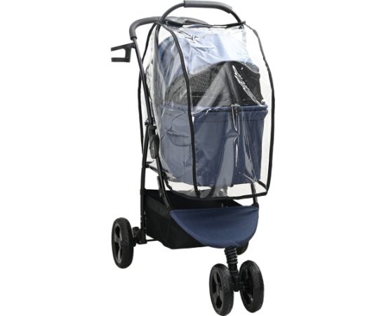 vidaXL Składany wózek dla zwierząt Niebieski 78 x 54 x 101 cm Suņu un kaķu transport somas