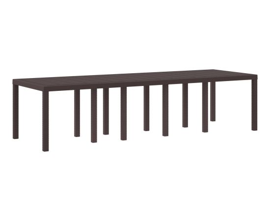 vidaXL Zestaw ogrodowy z poduszkami w kolorze brązowym z polirattanu Dārza mēbeļu komplekti