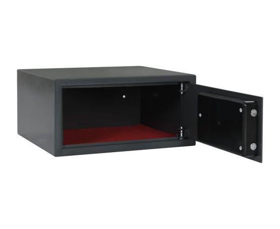 vidaXL Ciemnoszary sejf elektroniczny 42x37x20 cm ze stali Новости - Для офиса