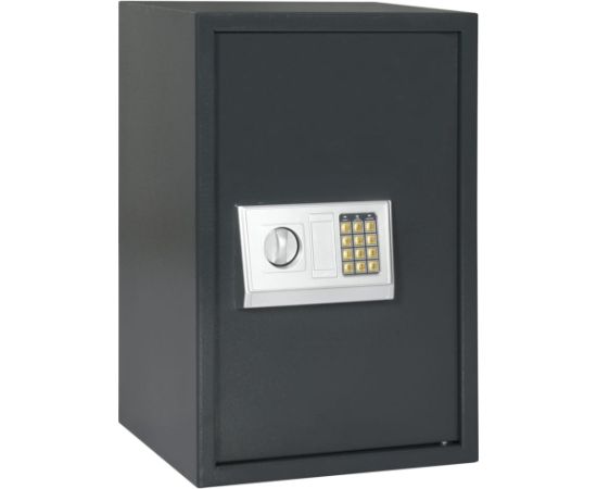 vidaXL Sejf elektroniczny z półką Ciemnoszary 40x35x60 cm Stal Новости - Для офиса