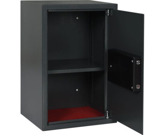 vidaXL Sejf elektroniczny z półką Ciemnoszary 40x35x60 cm Stal Новости - Для офиса