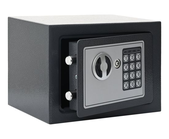 vidaXL Elektroniczny sejf cyfrowy Ciemnoszary 23x17x17 cm Stal Новости - Для офиса