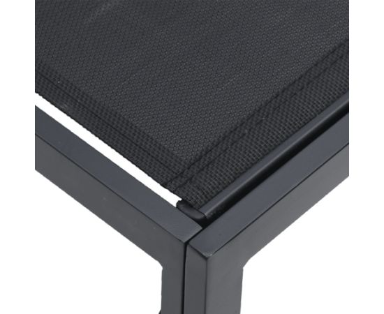vidaXL Zestaw Sof na Ogród 8 pcs Czarny 353 x 283 x 71 cm Aluminium Dārza mēbeļu komplekti