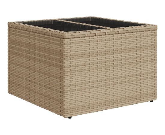 Zestaw ogrodowy vidaXL 7-elementowy z poduszkami Beżowy Polirattan Dārza mēbeļu komplekti