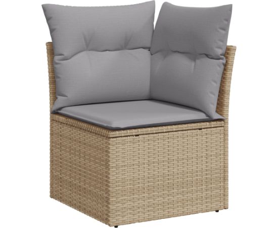 vidaXL 8-częściowy Zestaw Sof do Ogrodu z Poduszkami Beżowy Rattan Dārza mēbeļu komplekti