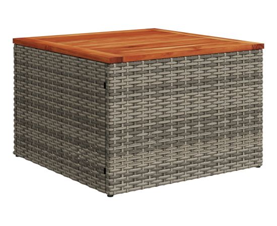 vidaXL 5-częściowy zestaw sof ogrodowych z poduszkami Szary Poli Rattan Akacja Dārza mēbeļu komplekti