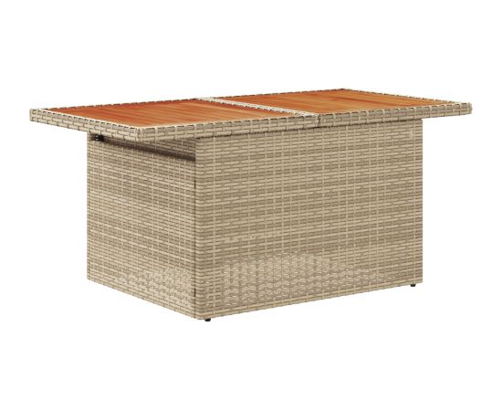 vidaXL 6-częściowy zestaw sof ogrodowych z poduszkami Beżowy Poly Rattan Dārza mēbeļu komplekti