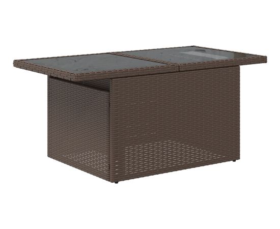 vidaXL Zestaw sof ogrodowych 8-elementowy z poduszkami Brązowy Rattan Dārza mēbeļu komplekti