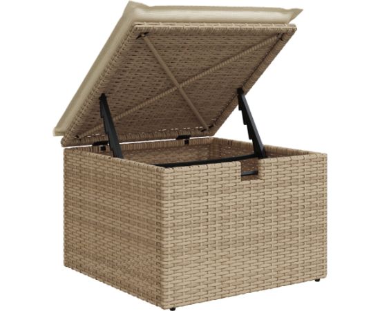 vidaXL 5-częściowy zestaw sof ogrodowych z poduszkami Beżowy Polirattan Dārza mēbeļu komplekti