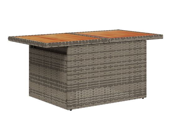 vidaXL Zestaw 6 Elementów Sofy Ogrodowej z Poduszkami Szary Polirattan Dārza mēbeļu komplekti