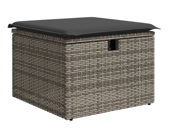 vidaXL 8-częściowy zestaw sof ogrodowych z poduszkami szary rattan Dārza mēbeļu komplekti