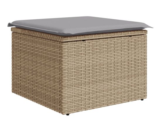 vidaXL 6 Elementowy zestaw sof ogrodowych z poduszkami Beżowy Polirattan Dārza mēbeļu komplekti