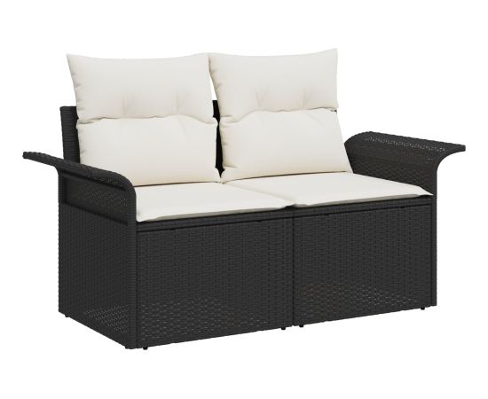 vidaXL Zestaw sof ogrodowych 6-częściowy z poduszkami Rattan akacja Dārza mēbeļu komplekti