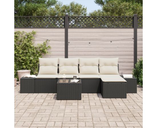 vidaXL Zestaw sof ogrodowych 5-częściowy z poduszkami brązowy polirattan Dārza mēbeļu komplekti