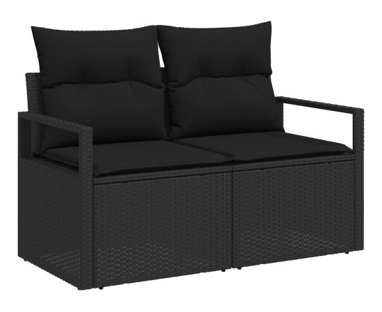 Vidaxl 7-Częściowy Zestaw Sof Ogrodowych z Poduszkami Beżowy Poli Rattan Dārza mēbeļu komplekti