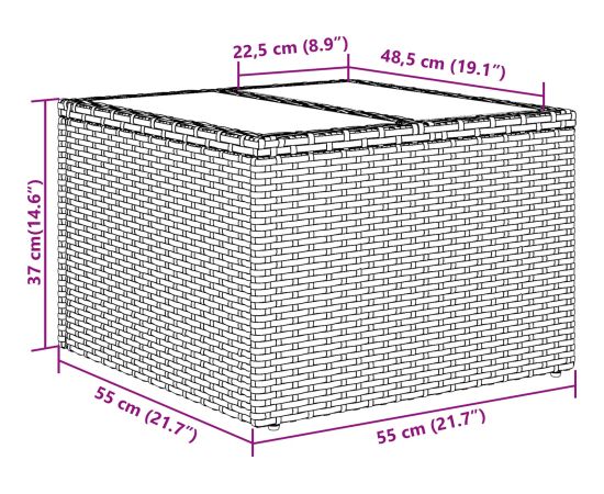 Vidaxl 5-częściowy zestaw sof ogrodowych z poduszkami w beżowym rattanie Dārza mēbeļu komplekti