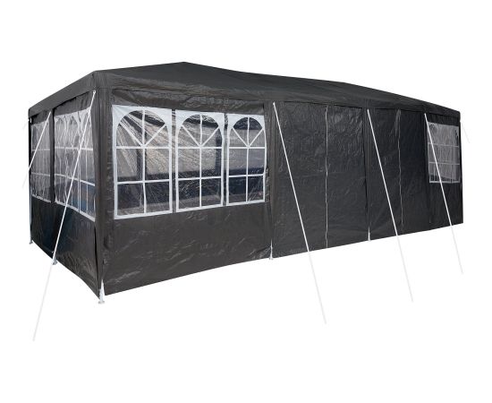 vidaXL Namiot imprezowy z 12 ścianami antracytowymi 8x4 m PE Jaunumi -Dārzam