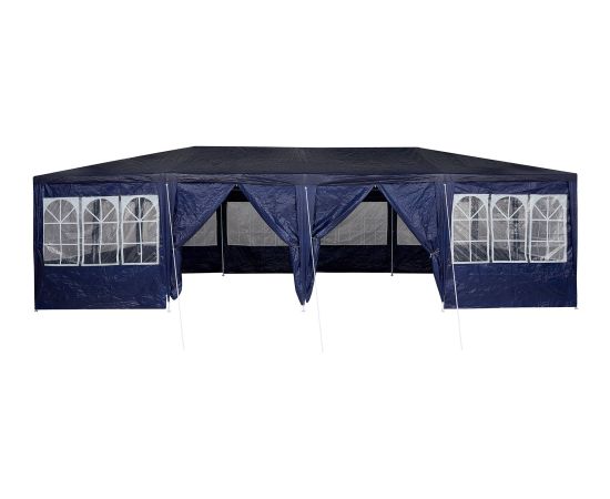 vidaXL Namiot na przyjęcie z 12 Ścianami Niebieski 8x4 m PE Jaunumi -Dārzam