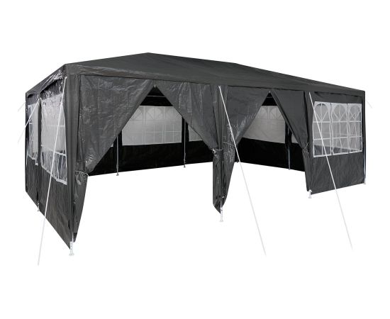 vidaXL Namiot na imprezę z 10 ścianami bocznymi Antracytowy 6x4 m PE Новинки Для дома и сада 