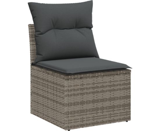 vidaXL 4-częściowy Zestaw Sof Ogrodowych z Poduszkami Czarna Rattanowa Sofa Dārza mēbeļu komplekti