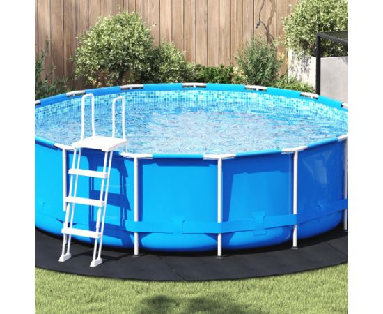 vidaXL Okrągła pokrywa basenowa Czarna Polietylen  396 cm Trwała Велосипеды