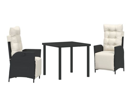 vidaXL 5-elementowy zestaw jadalny ogrodowy brązowy ratan poli Dārza mēbeļu komplekti